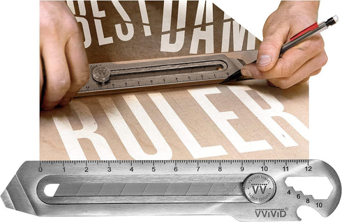 VViViD Best Damn Utility Knife, Stainless Steel Blade with Guiding Tip and Multi-Function