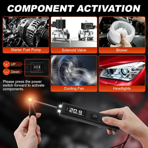 Tester,6-24V Upgrade Power Circuit Probe DC Electrical System Diagnostic Test Tool,Electrical Short Open Breaker