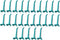 JSP Manufacturing 4" Plastic Pegboard Hooks for Garage/Tools/Storage/Organization/Jewelry/Craft - Multi-Colors (25,
