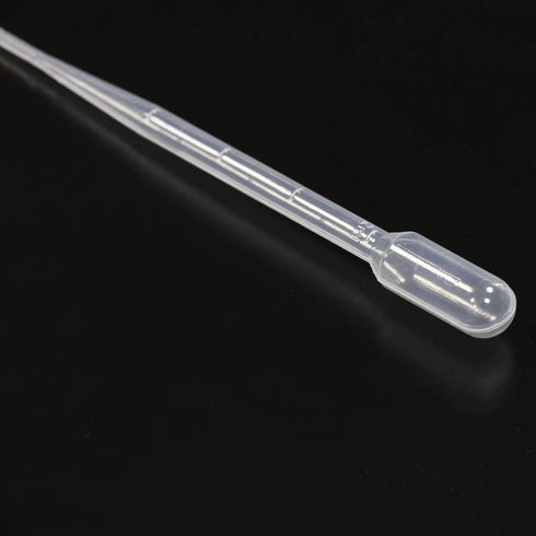 ULAB Sterile Transfer Pipette, Essential Oils Pipettes, 5ml, 2ml Graduated, 0.5ml Graduation Interval, Pack of 100,