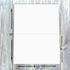 5 1/2 8 1/2" 80 lb 100 Pack Hamilco White Cardstock Thick Paper - Blank Index Flash Note & Post Cards - X Perforated