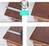 HYTESCO 14 16 Inch 1.5mm Custom x Clear Desk Cover Protector, Thick Plastic Desk Pad Mat, Table Cover Tablecloth