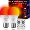 Red and Amber Sleep Bulb with Remote Control Choose 660nm Red Light