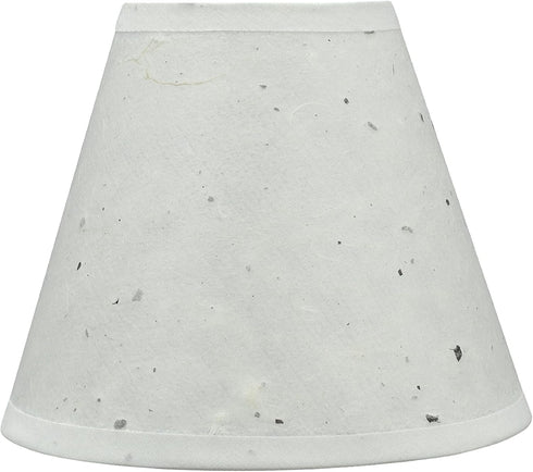 Aspen Creative 32116-2A, 3" 6" 5" Set 2 Hardback Empire Clip-On Chandelier Lamp Shade, Off-White, Top x Bottom x Slant