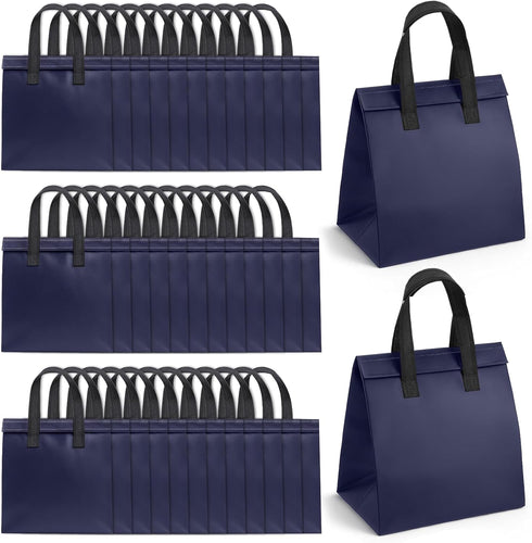 Lyksgir 50 Pcs Insulated Take Away Bags Bulk, Disposable Cooler Bag, Insulated Take
