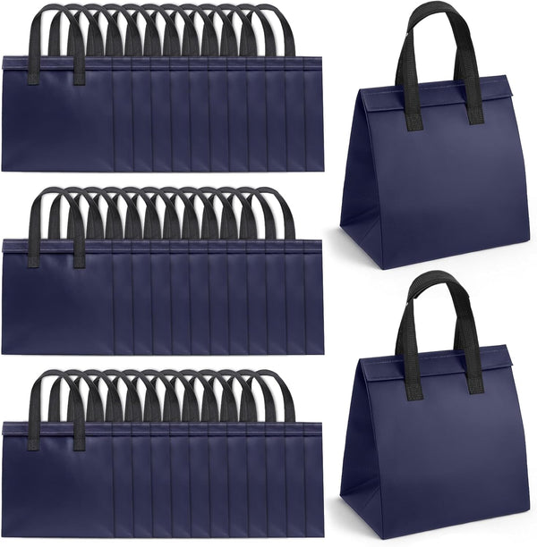 Lyksgir 50 Pcs Insulated Take Away Bags Bulk, Disposable Cooler Bag, Insulated Take