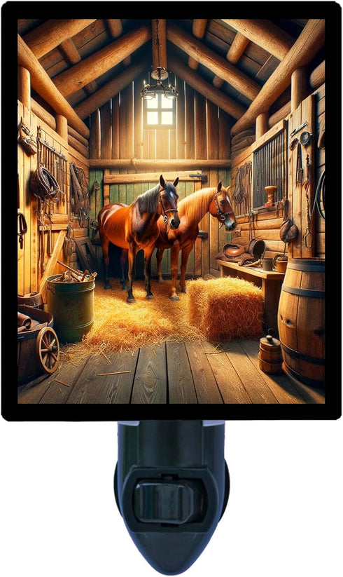 Vintage Stable LED Photo Night Light