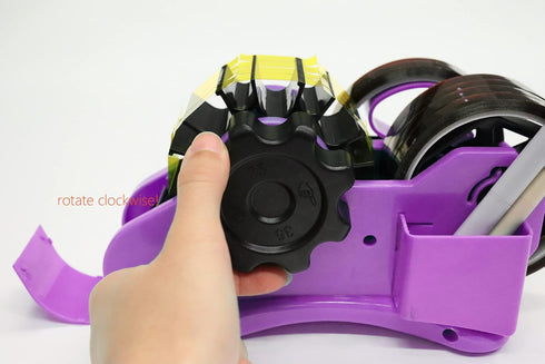 Purple Heat Tape Dispenser Sublimation - Multiple Roll Cut Heat Tape Dispenser 1" & 3"Core Double Reel Cores Sublimation for Heat Transfer Tape, Semi-Automatic Tape Dispenser with Compartment Slots by Enskatec