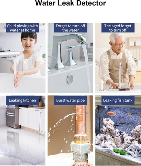 Haozee Pack 3, Zigbee2MQTT Zigbee Water Leak Detector Sensor for Home, of Water Alarm with Battery Operated, Zigbee Hub