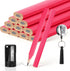 Eaasty 14 Pcs 7-Inch Carpenter Pencils Flat Octagonal Hard Black Woodworking Pencils