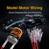 30Pcs Female Spade Crimp Terminals, 2.8mm/4.8mm/6.3mm, Red/Black 18AWG Wires for Automotive and Electrical Use
