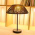 Solar Table Lamp Outdoor Solar Table Lamps Rattan Waterproof LED Lights Outdoor Lamps for Patio Garden Yard Bedroom