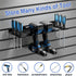1 Pack, 4 40Lbs Slatwall Power Tool Organizer Cordless Tool Organizer with Drill Holder, Heavy Duty Slat Wall