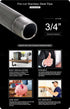 QDHM3418 18" Long Pre-Cut Galvanized Pipe with 3/4'' Nominal Diameter Size