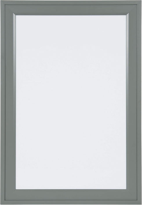 DesignOvation Bosc Decorative Framed Magnetic Dry Erase Board, Gray, 18.5x27.5