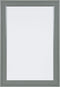 DesignOvation Bosc Decorative Framed Magnetic Dry Erase Board, Gray, 18.5x27.5