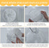 25FT Lights,10 G40 Bulbs, White Lantern String Nylon Hanging Lantern Decor with LED Waterproof Connectable Wedding