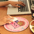 Dumpster on Fire Small Mouse Pad, Cute Funny Round Mousepad with Non-Slip Rubber Base, This Is Fine Mouse Pads for Desk