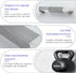 LIWEIKE Brushed Nickel Shower Foot Rest Bar Wall Mount Shower Stool for Shaving Legs Non-Slip Scrub Shower Foot Step