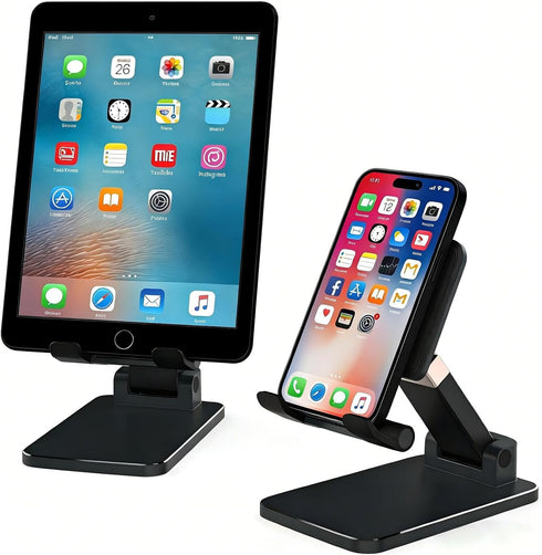 FSTSPH Adjustable Cell Phone Stand for Desk - Foldable Desktop Phone Holder Compatible