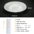 2700K-6500K 36W 3600LM 13.78 Inch Dimmable OOWOLF Flush Mount LED Ceiling Light Fixture, Super Bright Warm/White Light
