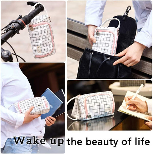 EASTHILL Big Capacity Pencil Case Pouch, Simple Stationery Bag for School, College, Office Organizer for Teens, Girls,