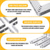 WENQUIT 25Pcs 4x 4 3MM 90 4inch Stainless Steel Angle Brackets, Heavy Duty Corner Brackets, Metal Corner Braces