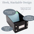 Snap-N-Store Index Card Holder: Collapsible Organizer Box for 1100 Flash Cards - Recipe or Note Card Storage