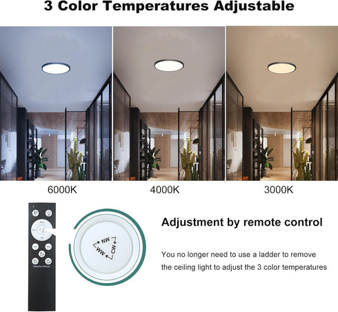 ZSYUBO 12 Inch Closet 3000k/4000k/6000k Motion Sensor Ceiling Light Indoor Wired, Motion Activated Flush Mount Light