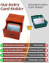 UCEC 3x5 150 Index Card Organizer, Index Card Organizer Wooden Index Card Holder Box with Drawer, Solid Wood Index Card