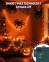 Kelumi 9.8ft 30 Halloween String Lights Battery Operated, Orange Fariy Lights with Timer Waterproof LED Halloween