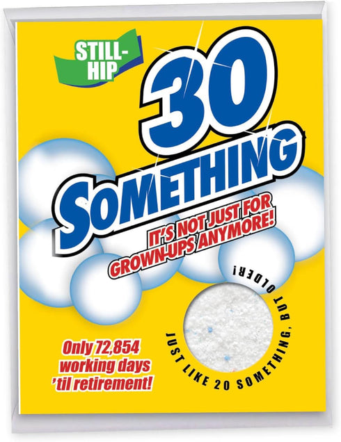 Large 30th Happy Birthday Card NobleWorks (8.5 x 11 Inch) - Funny 30 Year Milestone Bday Congrats, Jumbo Card J5176