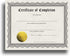 Certificate of Completion Paper, 30 Pack, Embossed Gold Foil Seals, 8.5" x 11"