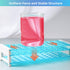 Annhua Plastic Test Tube Rack for 16mm Tubes, Holds 50, Detachable Tube Holder Tray