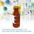 FOUR E'S SCIENTIFIC 2ml Autosampler Vials, 100 Pack HPLC Vial, 9-425 Amber Vial with Blue Screw Caps