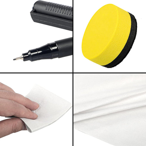 Portable Whiteboard Notebook, Foldable Dry Erase Notepad with Erasable Surface for Work, School, Home - Black, Blue,