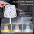 Glooglitter 1 Pack 3-Color Dimmable 1200mah Chinoiserie Mahjong Cordless Table Lamp LED Night Light - Rechargeable