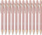 LINFANC 12 Pack Rose Gold Ballpoint Pens with Stylus Tip, 1.0 mm Black Ink, Smooth Writing