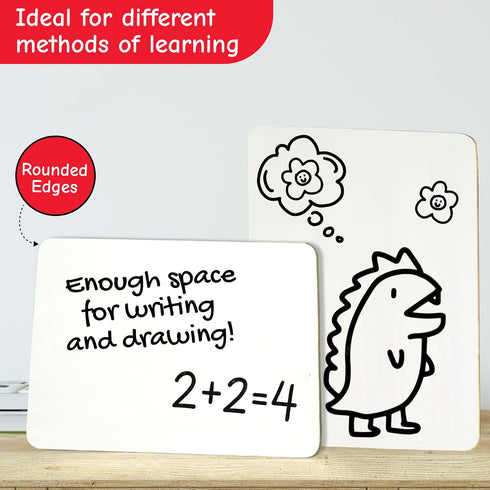 Pack, 12 2 Inch (35036), 12 Sets Charles Leonard Dry Erase Lapboard Class Includes each of Whiteboards, Felt Erasers