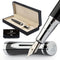 Wordsworth & Black Fountain Pen Set, Medium Nib, 24 Ink Cartridges & Refill Converter, Gift Case for Calligraphy