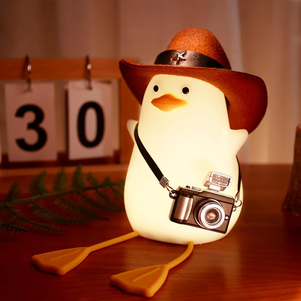 Anywin Duck Night Light for Kids, Cute Benson Ducks Gifts, Squishy Touch