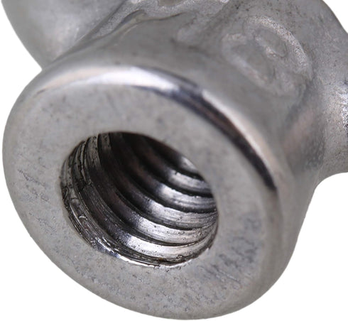 CNBTR Japanese Style Silver M8 304 Stainless Steel Ring Shape Lifting Eye Nut, Set of 5