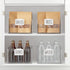 Talented Kitchen 8-Piece Metal Basket Labels Clip On Holders with 40 White Labels for Storage Bins