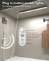 Dimmable Lighting,12 inches Counter 4500K Kitchen/Closet/Wardrobe/Shelf/Desk/Display ASOKO Motion Sensor Led Under