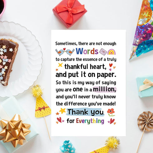 Thank You Cards with Envelopes Baby Shower & Wedding Thank You Notes & Cards for Teacher, Graduation, Business