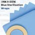 (100, 20 20") SurgiMac Blue Sterilization Wrap Tear Proof Fabric Disposable CSR Wrap Single Layer Cellulose EO Gas