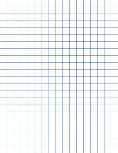 School Smart Double Sided Graph Paper, 8-1/2 x 11 Inches, 1/2 Inch Rule, White, Pack of 500