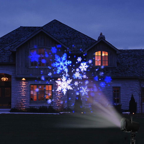 Christmas Snowfall Projector Lights, FLEVO Outdoor LED Projector, IP65 Waterproof for Indoor Xmas Holiday Party