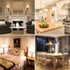 E11 Bulb, 8W 800LM (80W T4 JDE11 Bulbs, 3000K, 4-Pack LED Equivalent), Mini Candelabra Base LED Light Warm White