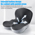ICZQWURE Orthopedic Cushion for Office Chair & Car - L-Shaped Memory Foam with Lumbar Support, Adjustable Strap